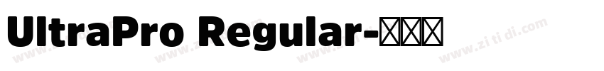 UltraPro Regular字体转换
